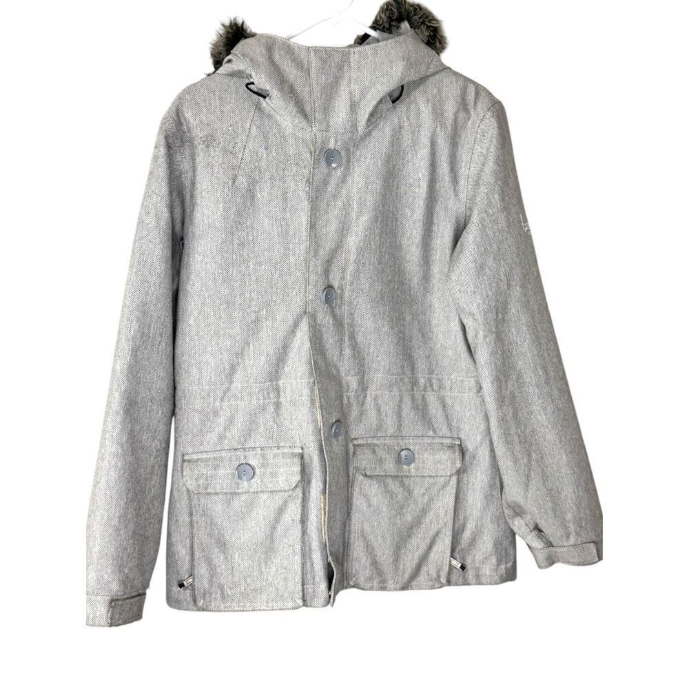 Bonfire • Arena Gray Plaid Snowboarding‎ Winter Skiing Outdoor Jacket Medium